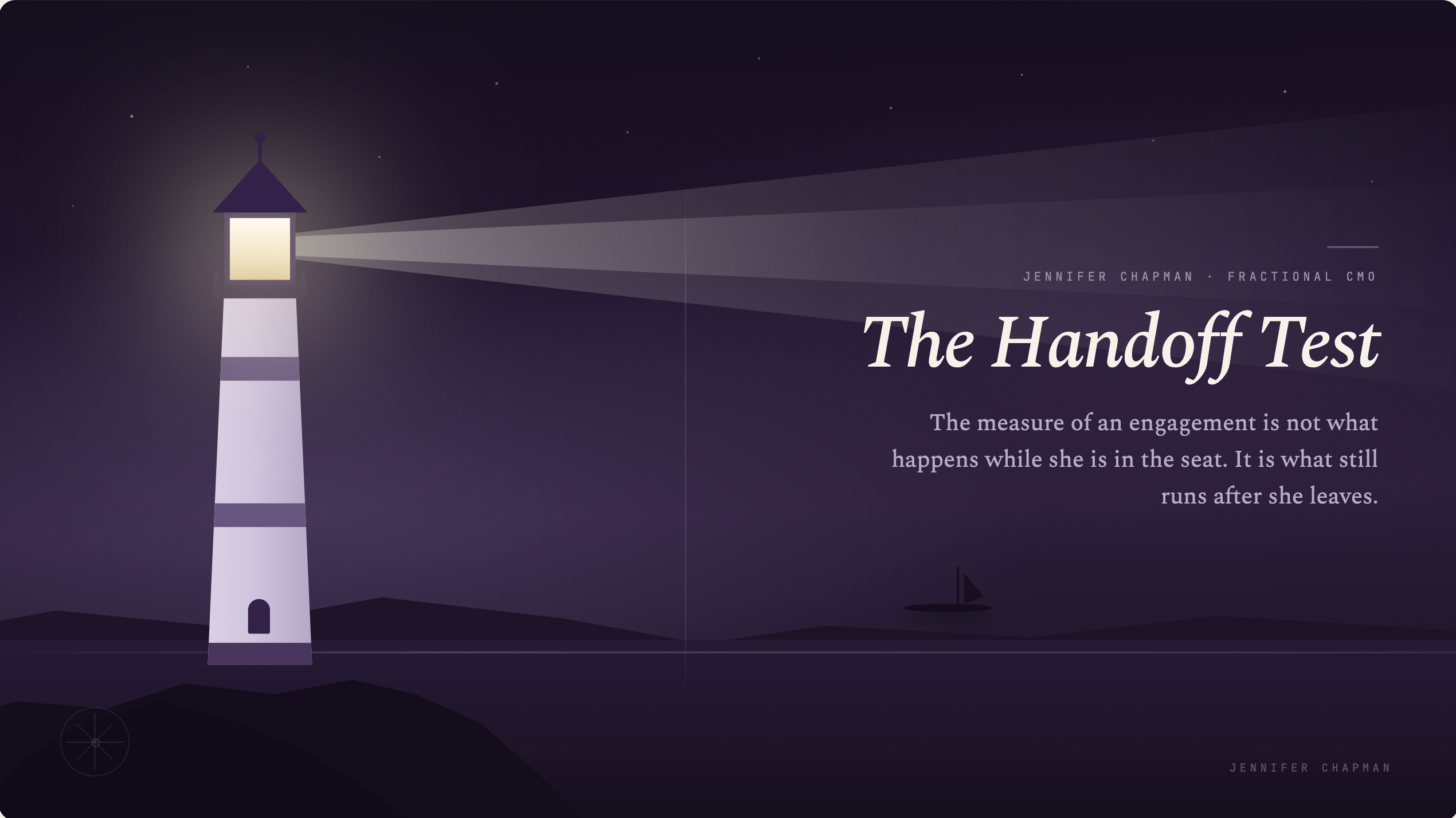 The Handoff Test: Can Your Team Run the Strategy After the Fractional CMO Leaves?