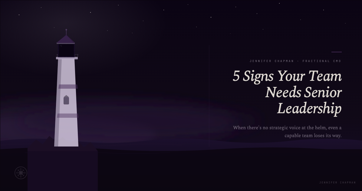 5 Signs Your Marketing Team Needs Senior Leadership